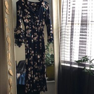 Long sleeve maxi dress